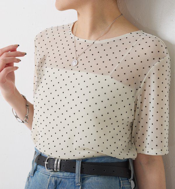  「シアードットチュールカットソー」|Tシャツ・カットソー|
