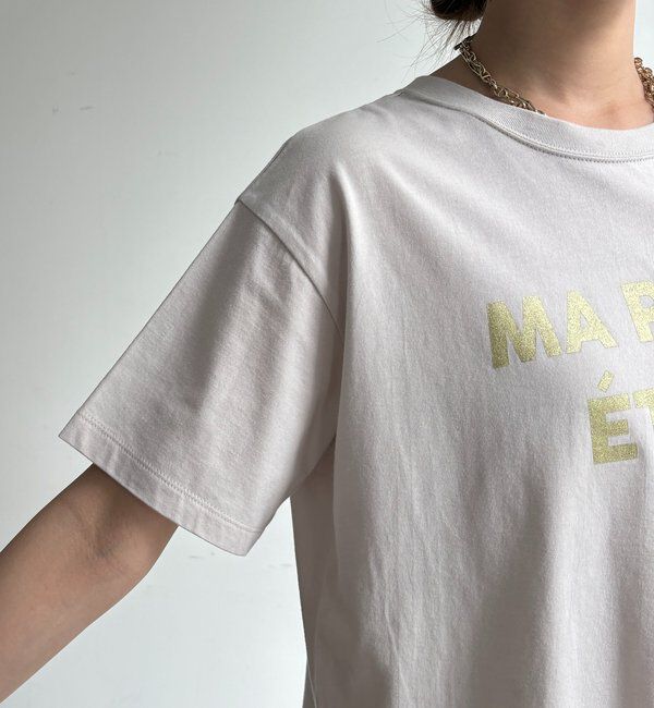  「グリッターラメロゴTEE」|Tシャツ・カットソー|