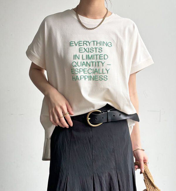  「【WEB限定】ロゴ刺繍プルオーバー」|Tシャツ・カットソー|オフホワイト
