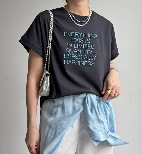  「【WEB限定】ロゴ刺繍プルオーバー」|Tシャツ・カットソー|ブラック