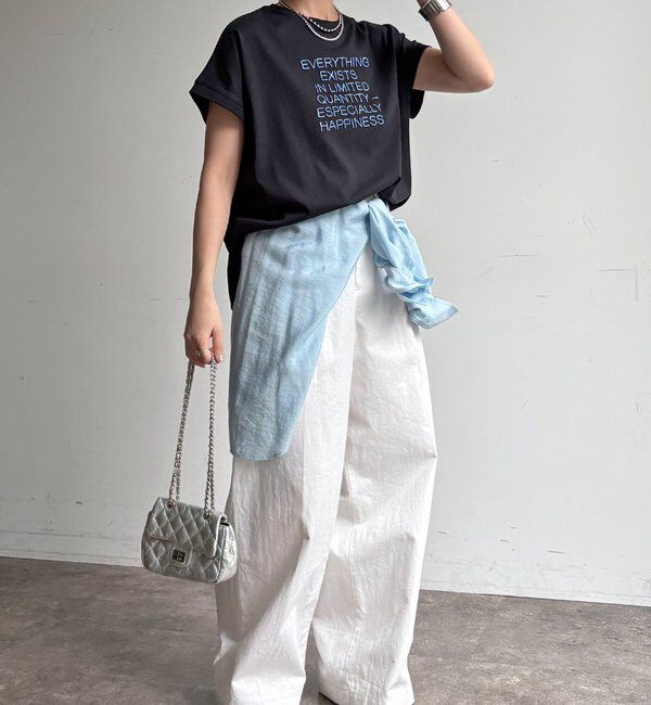  「【WEB限定】ロゴ刺繍プルオーバー」|Tシャツ・カットソー|