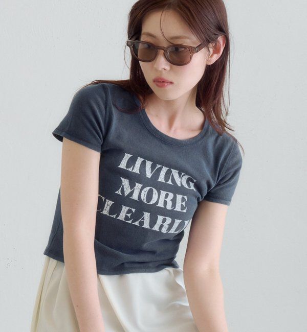  「【S.Mサイズ展開】ヴィンテージ加工ロゴTEE」|Tシャツ・カットソー|ネイビー