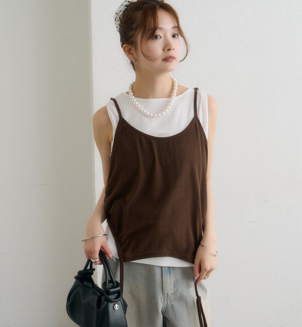  「シアーレイヤードキャミSET」|Tシャツ・カットソー|