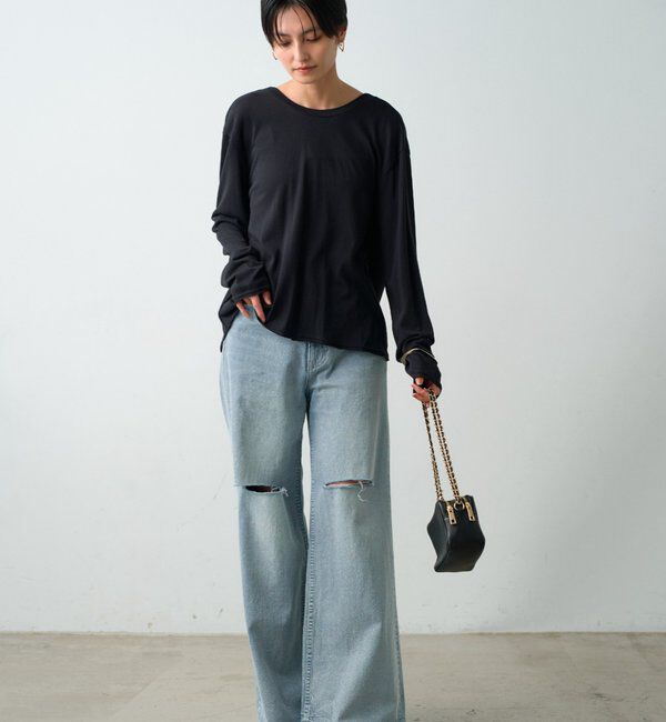  「2wayカシュクールシアープルオーバー」|Tシャツ・カットソー|