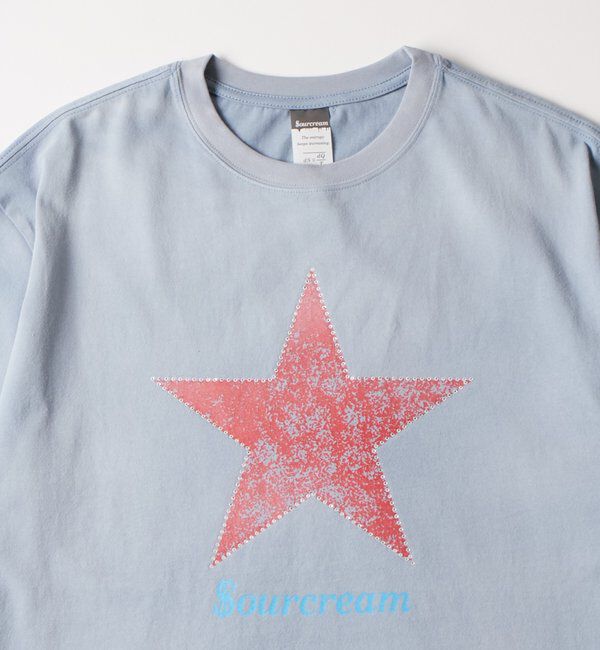  「【UNISEX】SourcreamラインストーンスターグラフィックTEE」|Tシャツ・カットソー|