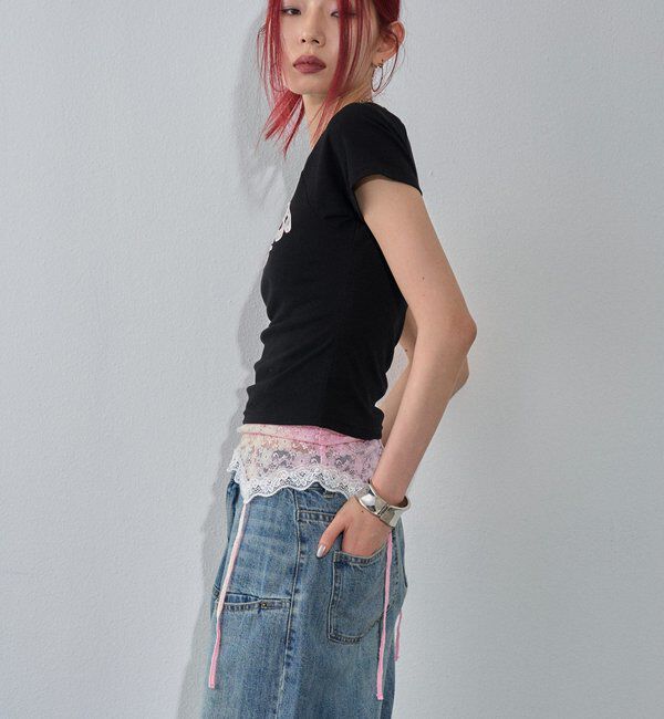  「【新色追加】デフォルメレースロゴチビT」|Tシャツ・カットソー|