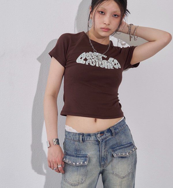  「【新色追加】デフォルメレースロゴチビT」|Tシャツ・カットソー|