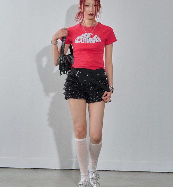  「【新色追加】デフォルメレースロゴチビT」|Tシャツ・カットソー|