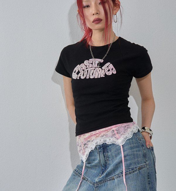  「【新色追加】デフォルメレースロゴチビT」|Tシャツ・カットソー|