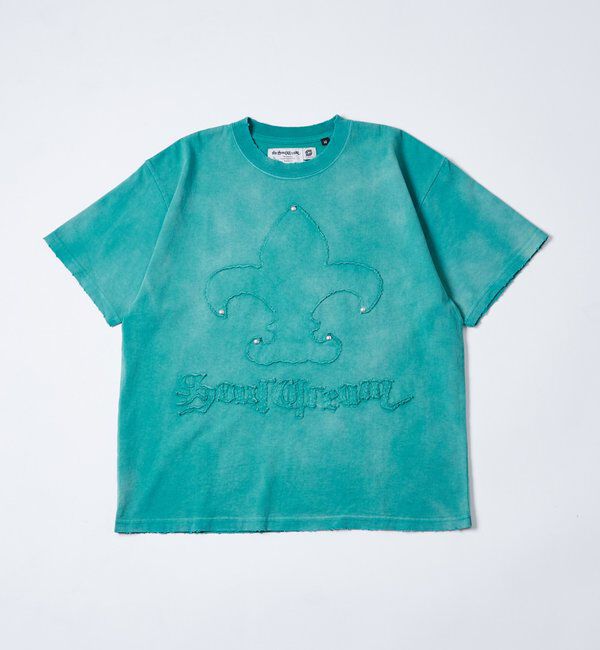  「Sourcreamユリ紋章貼り付けTEE」|Tシャツ・カットソー|サックスブルー