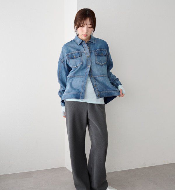  「【再入荷】シアーデニムシャツ」|シャツ・ブラウス|