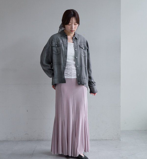  「【再入荷】シアーデニムシャツ」|シャツ・ブラウス|