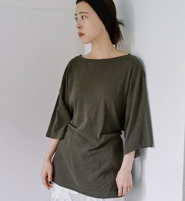  「スラブコットンBIGTee」|Tシャツ・カットソー|カーキ
