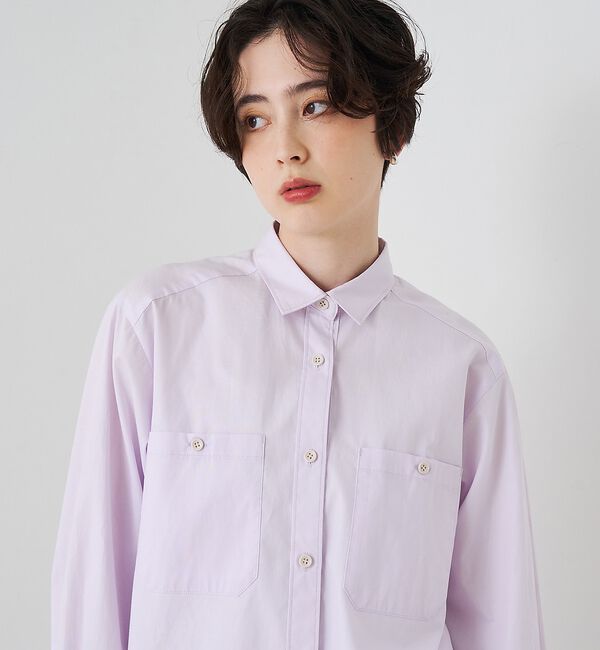 Rouge vif「【セットアップ対応】コットン胸ポケット付きシャツ」|シャツ・ブラウス|