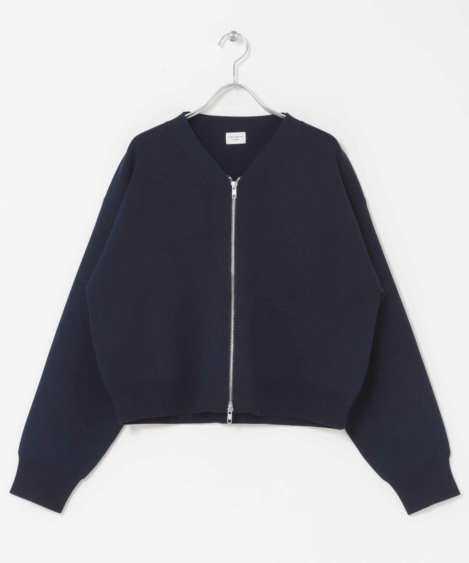 URBAN RESEARCH DOORS「『仁村紗和さん着用』『UR TECH Renew Knit』VネックZIPカーディガン」|カーディガン|