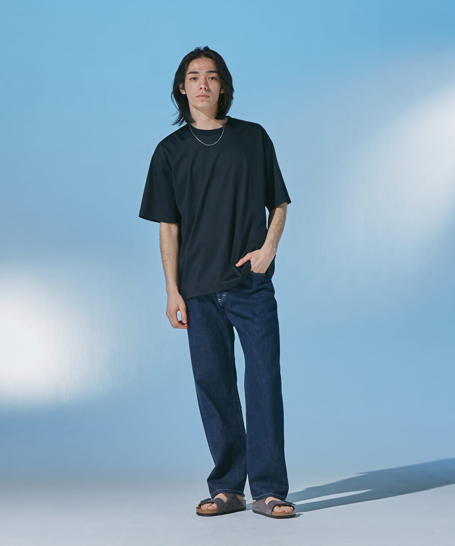 URBAN RESEARCH DOORS「『UR TECH』 サマシェア クルーネックTシャツ」|Tシャツ・カットソー|