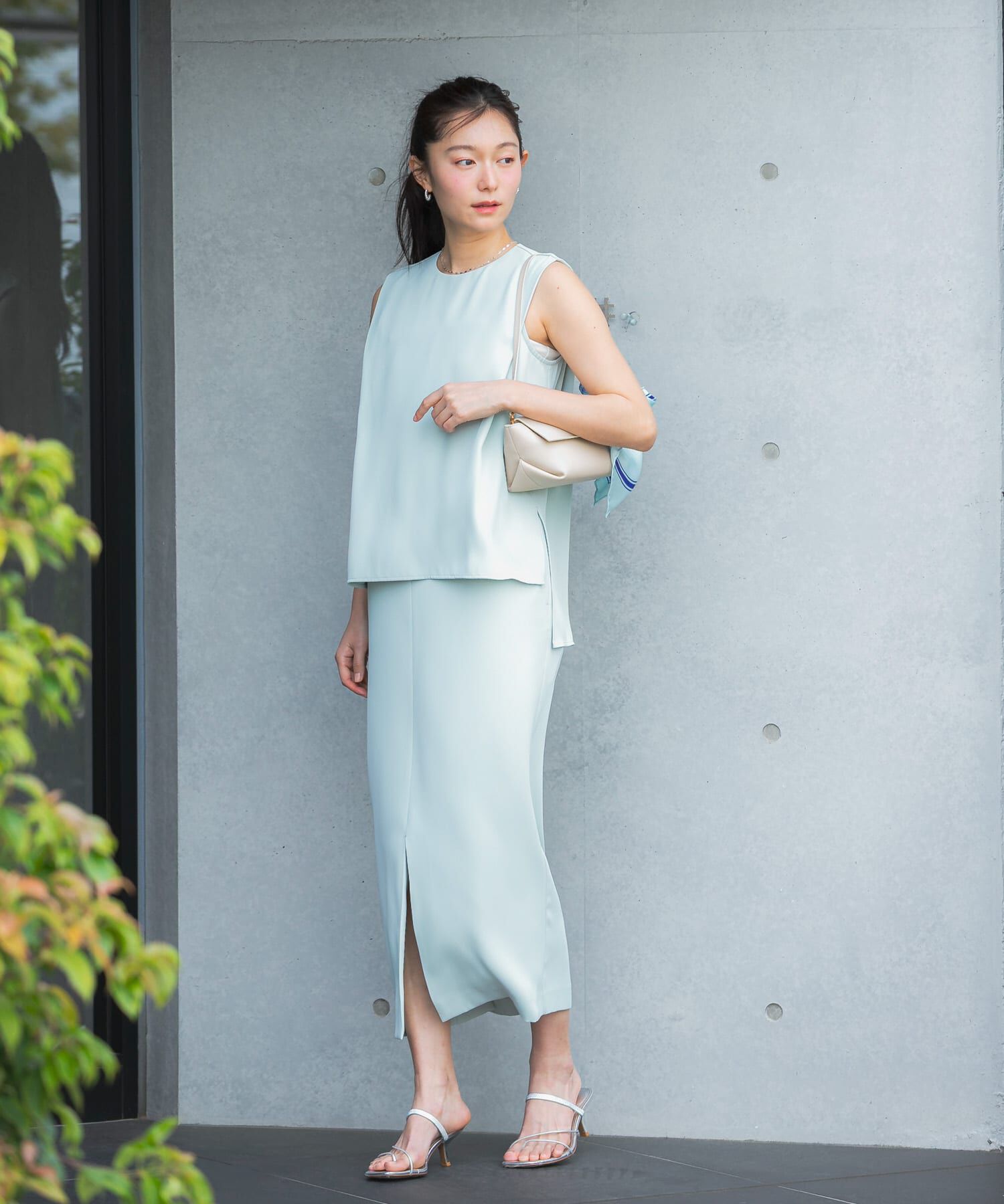 URBAN RESEARCH ROSSO「バックメタルポイントストレートワンピース」|ワンピース|