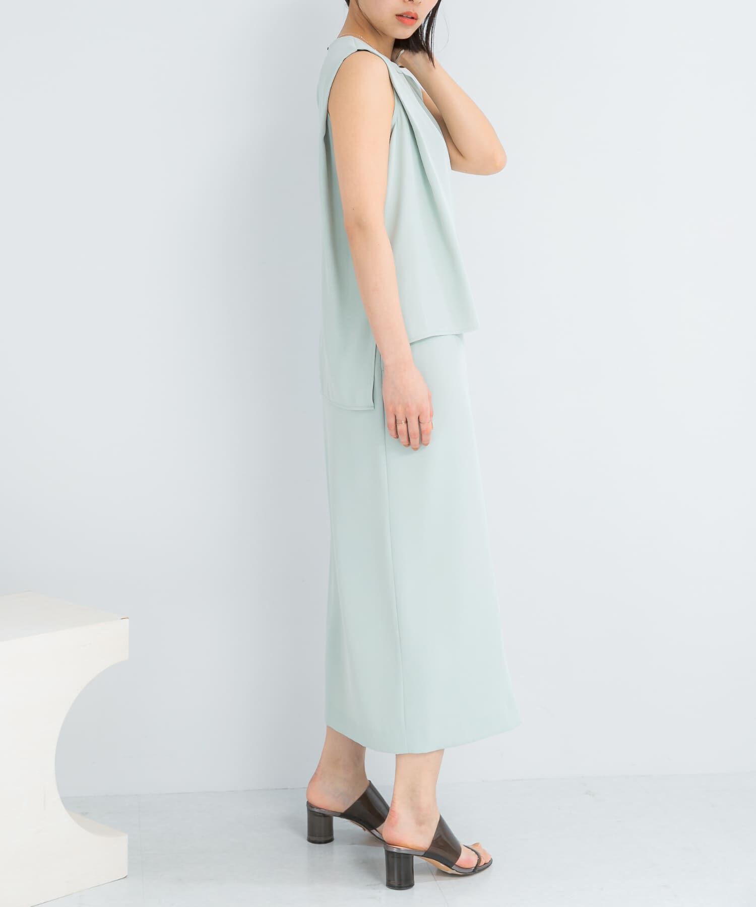 URBAN RESEARCH ROSSO「バックメタルポイントストレートワンピース」|ワンピース|