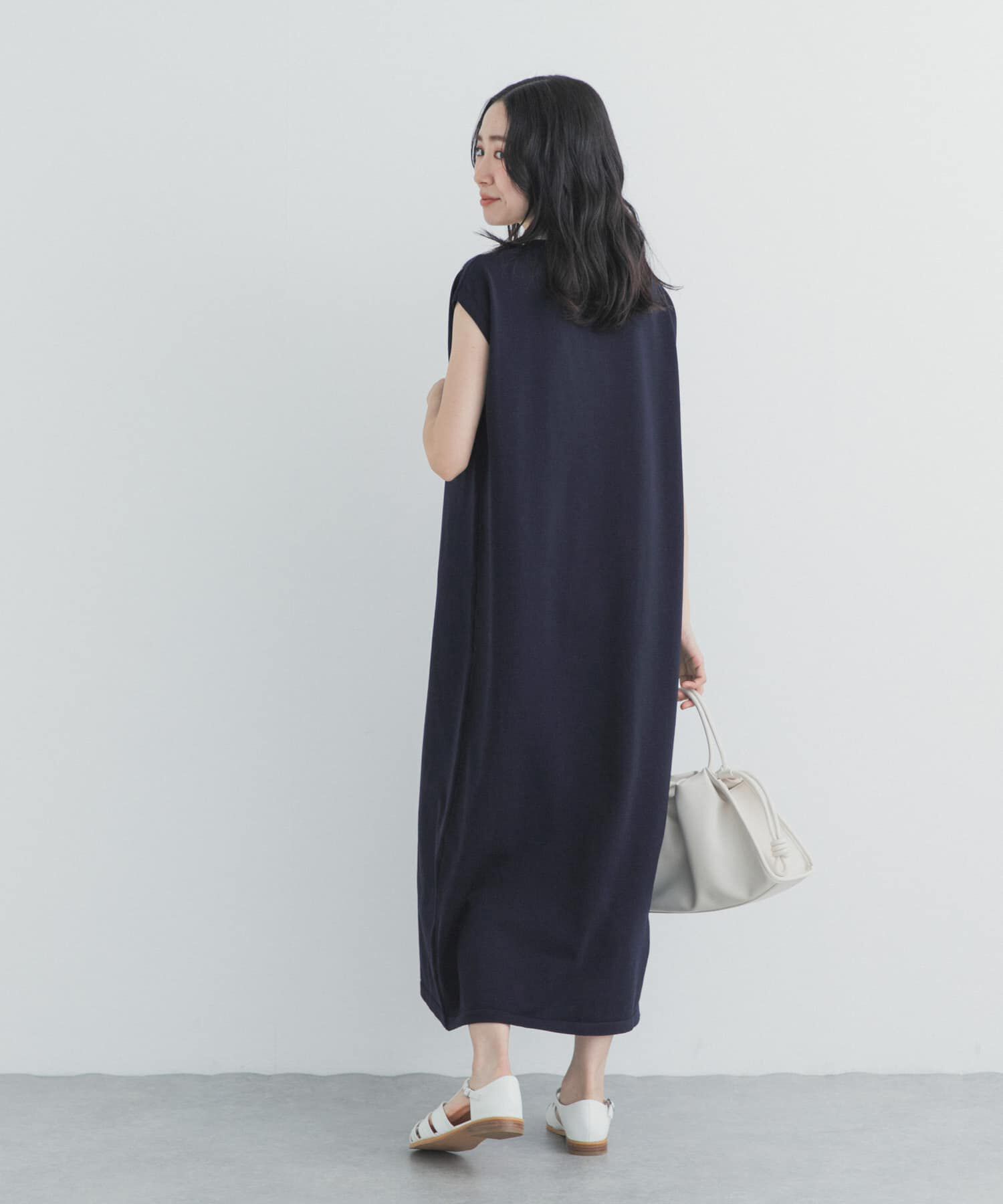 URBAN RESEARCH DOORS「フレンチスリーブニットワンピース」|ワンピース|