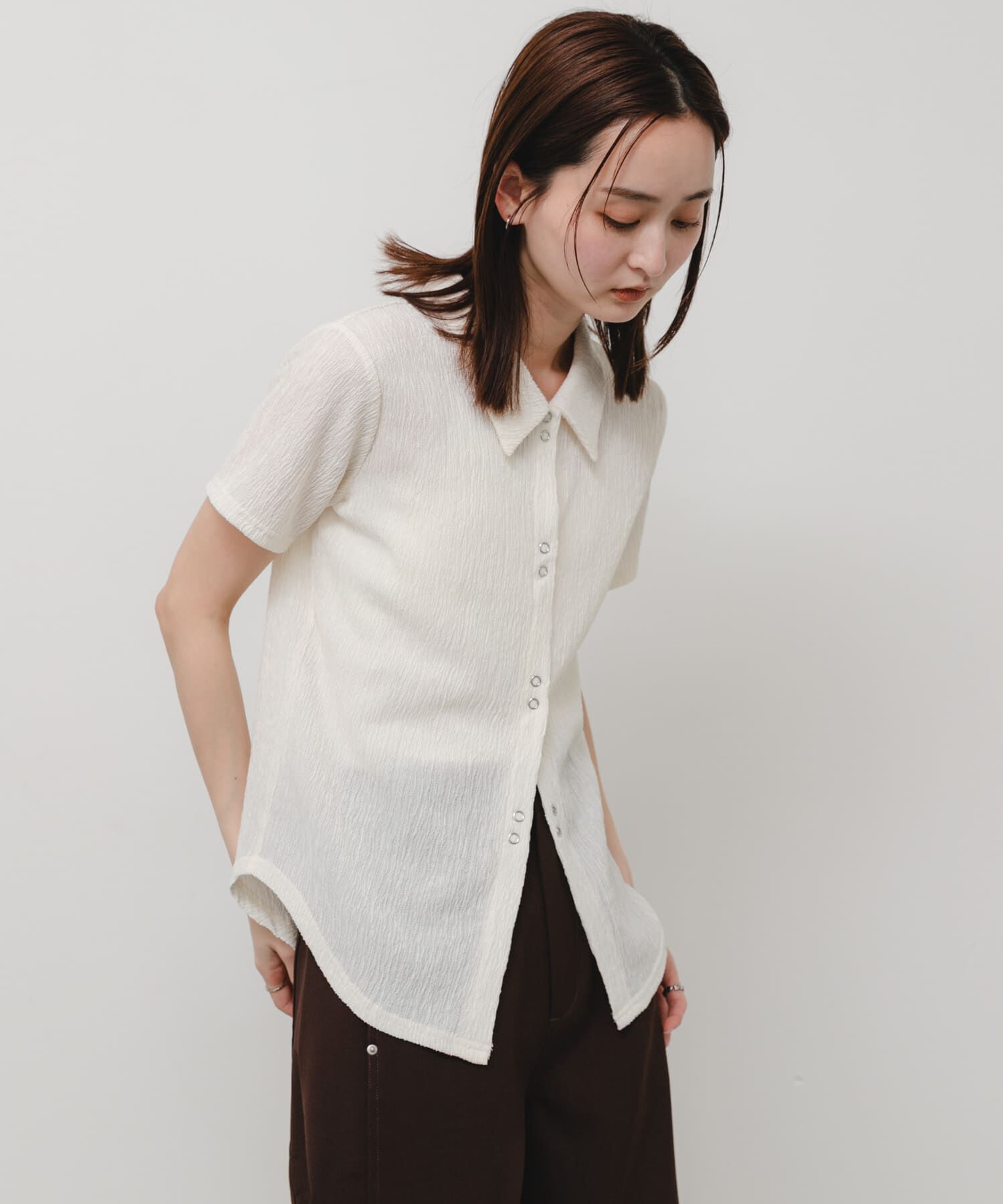 SENSE OF PLACE by URBAN RESEARCH「ハーフスリーブカットシャツ」|シャツ・ブラウス|