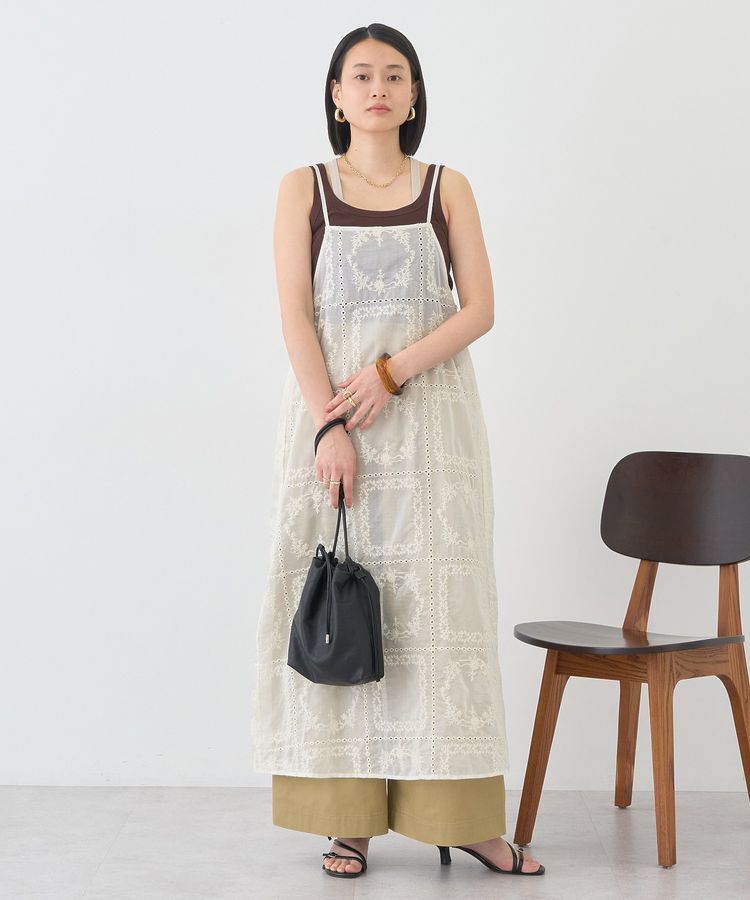 AMERICAN HOLIC「シアー刺繍キャミワンピース(ペチコート付き)」|ワンピース|