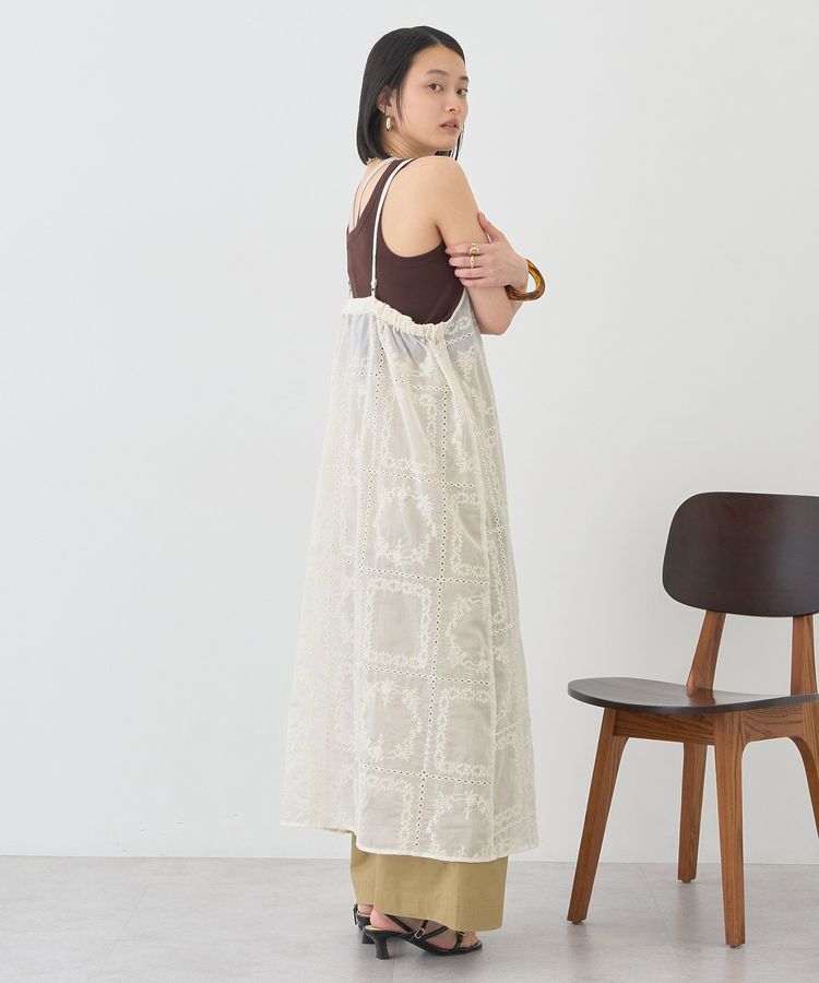 AMERICAN HOLIC「シアー刺繍キャミワンピース(ペチコート付き)」|ワンピース|