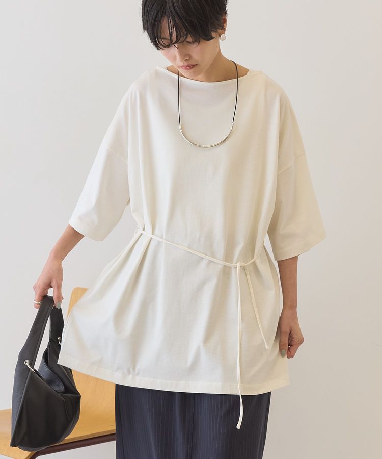 AMERICAN HOLIC「【接触冷感・2WAY】バックタックチュニック」|Tシャツ・カットソー|