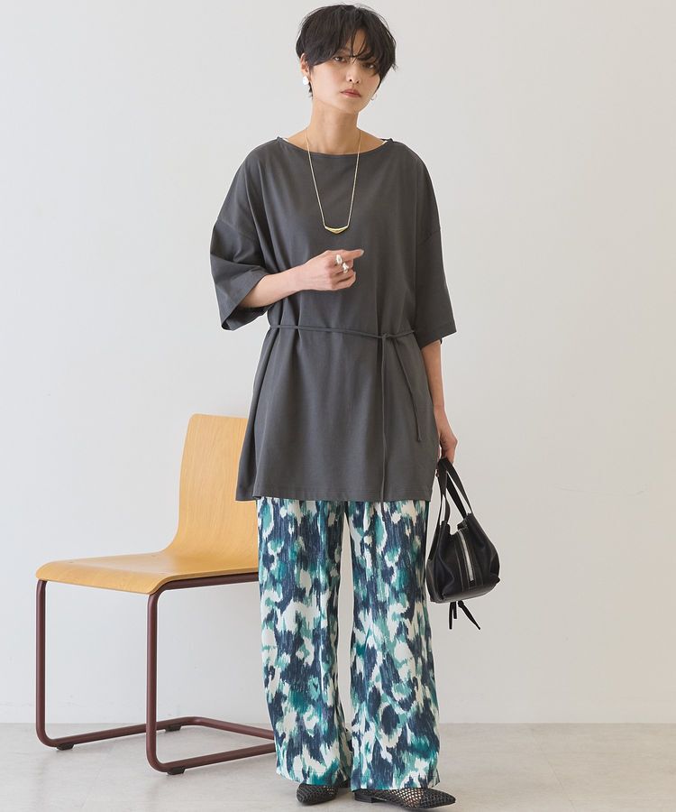 AMERICAN HOLIC「【接触冷感・2WAY】バックタックチュニック」|Tシャツ・カットソー|