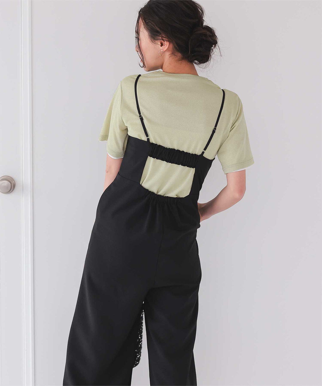 titivate「ハーフスリーブシアーカットソートップス」|Tシャツ・カットソー|