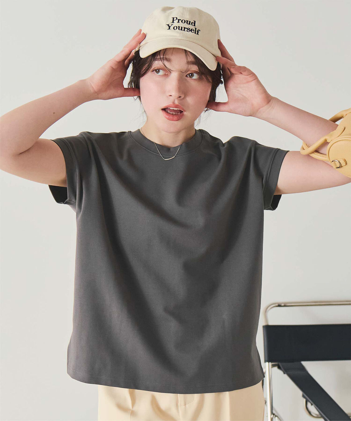 titivate「機能性カットソーフレンチスリーブトップス」|Tシャツ・カットソー|