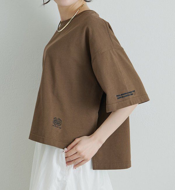  「【F&B】オーガニックコットン混ロゴTシャツ」|Tシャツ・カットソー|