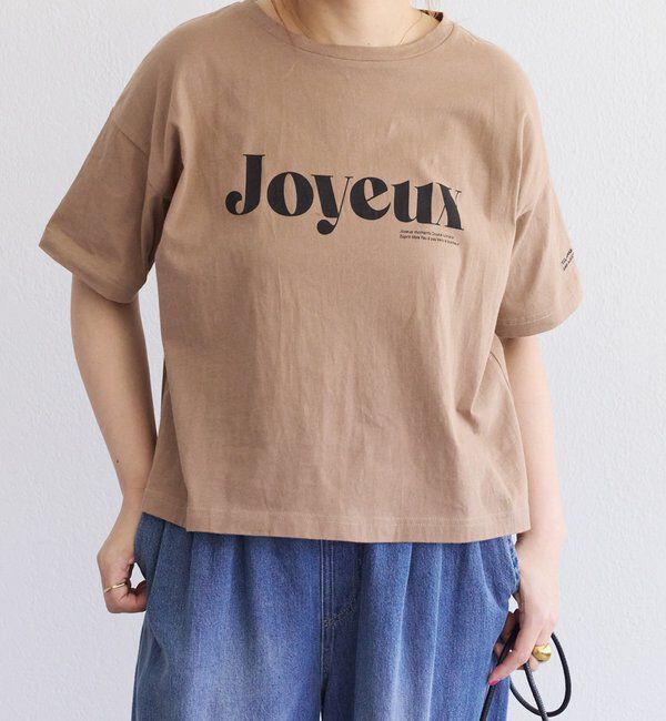  「【F&B】オーガニックコットンガーゼTシャツ」|Tシャツ・カットソー|ベージュ