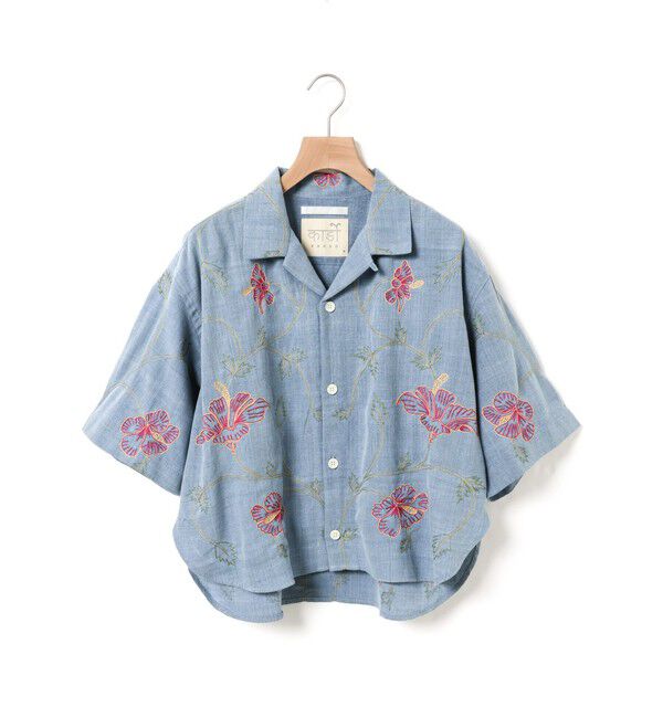 MARMARMAR「MARMARMAR ハンドフラワー刺繍シャツ」|シャツ・ブラウス|