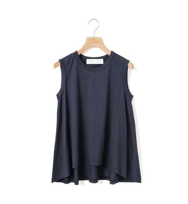 MidiUmi「MidiUmi クルーネックフレアタンクトップ」|Tシャツ・カットソー|ネイビー