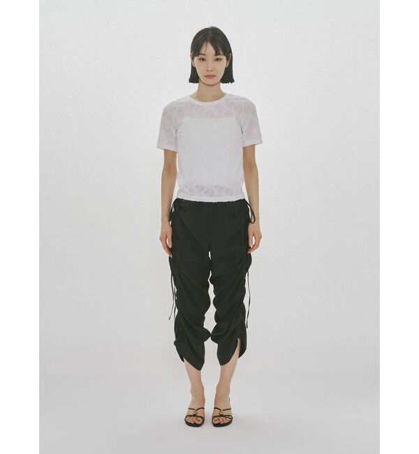 MIDIUMISOLID「MIDIUMISOLID for Ladies ジャカードクルーネックシアーインナー」|Tシャツ・カットソー|