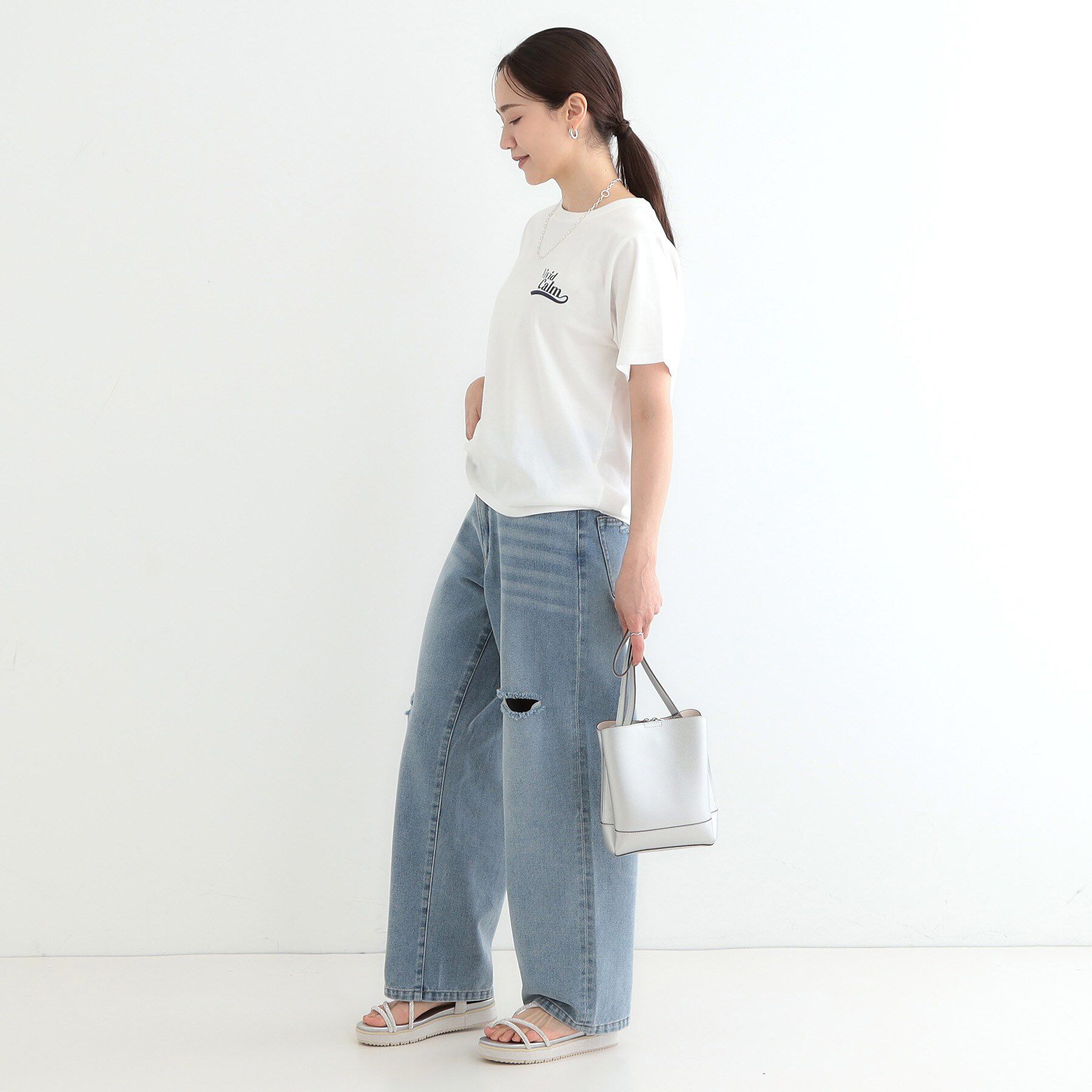 SHOO･LA･RUE「キラキラループサンダル」|サンダル|