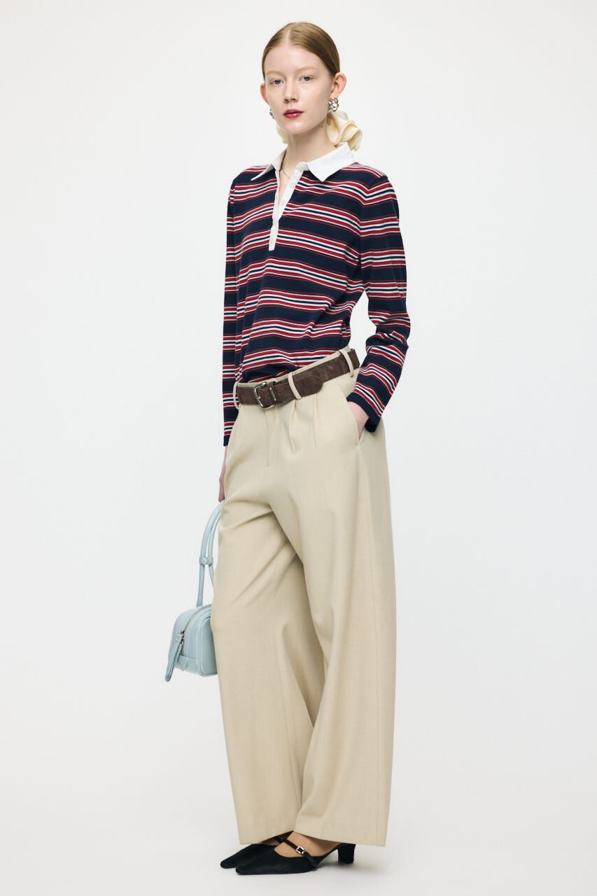 MOUSSY「TUCK WIDE トラウザーズ」|その他|L/BEG1