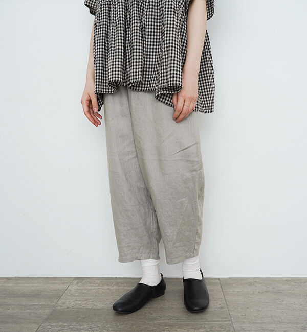 オローネ「バルーンパンツ&ldquo;リネン&rdquo;」|その他|グレー