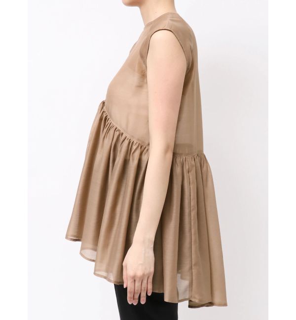 ELENDEEK「SHEER PEPLUM BL」|シャツ・ブラウス|