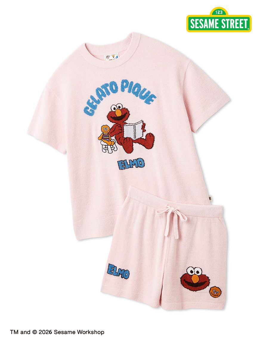 gelato pique「【SESAME STREET】エアリーモコジャガードプルオーバー&ショートパンツセット」|ルームウェア|PNK