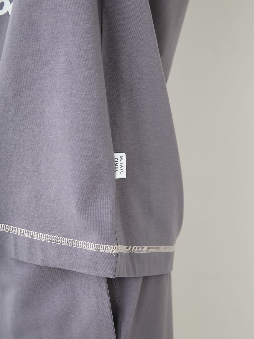 GELATO PIQUE HOMME「【HOMME】【接触冷感】アイスクリームベアワンポイントTシャツ」|ルームウェア|