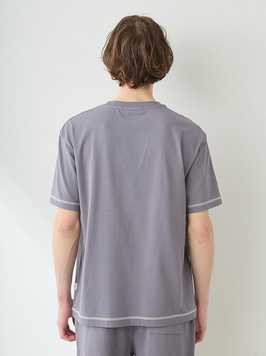 GELATO PIQUE HOMME「【HOMME】【接触冷感】アイスクリームベアワンポイントTシャツ」|ルームウェア|