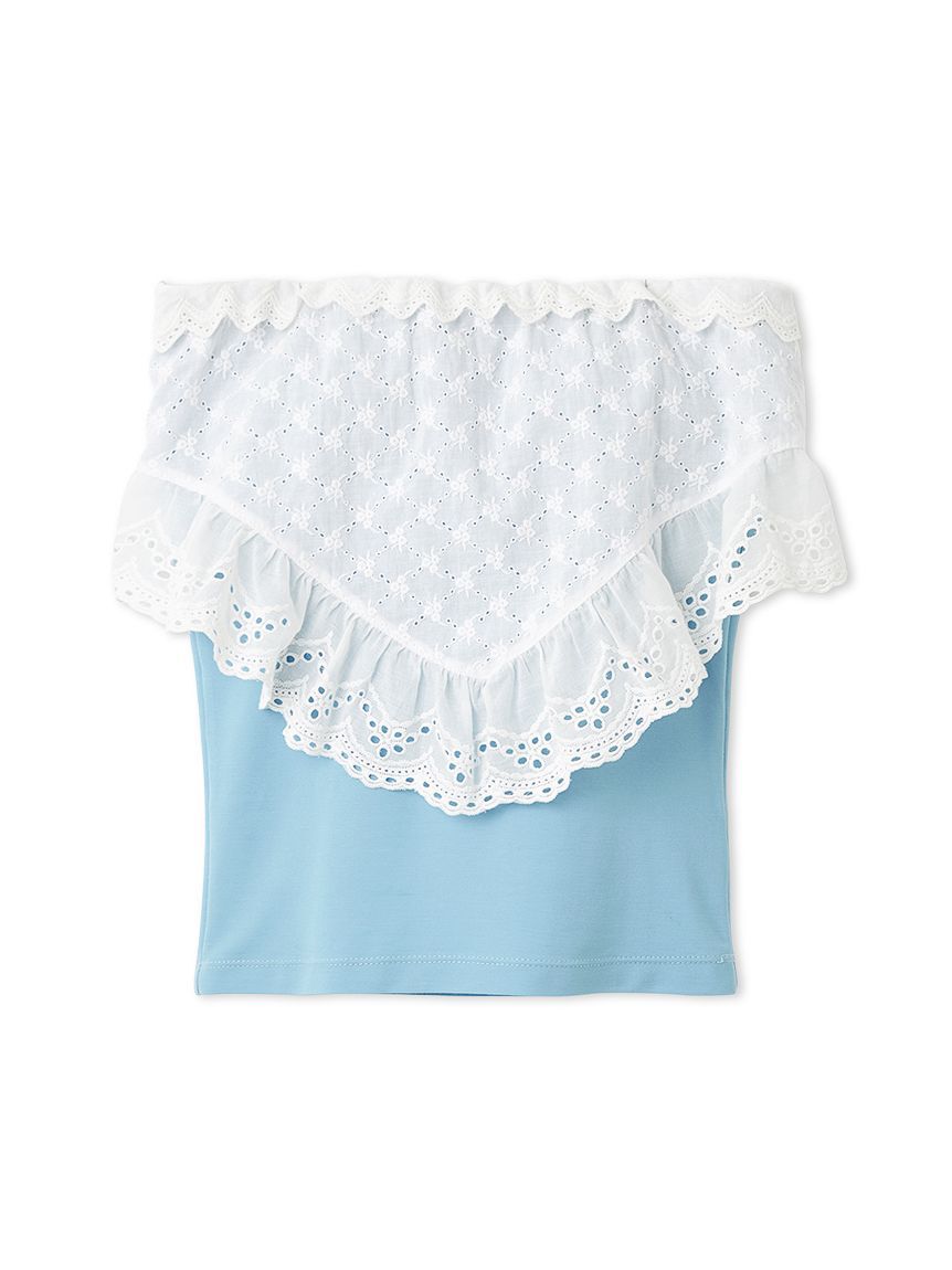 LILY BROWN「【UVカット】カップインレースベアトップス」|Tシャツ・カットソー|BLU