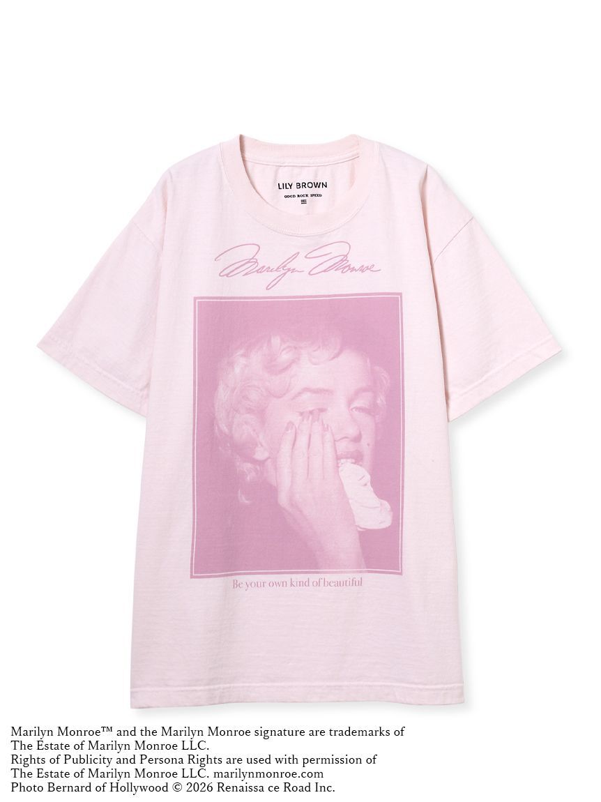 LILY BROWN「【LILY BROWN&times;GOOD ROCK SPEED&times;Marilyn Monroe】ヴィンテージフォトTシャツ」|Tシャツ・カットソー|PNK