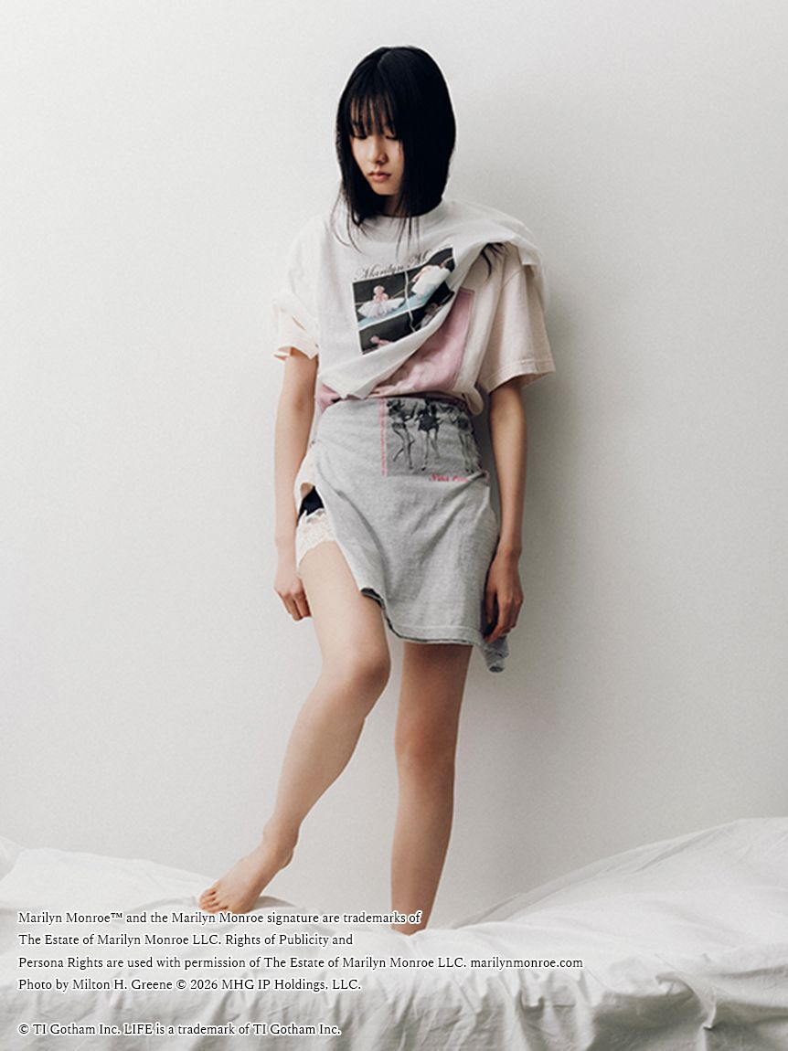 LILY BROWN「【LILY BROWN&times;GOOD ROCK SPEED&times;Marilyn Monroe】ヴィンテージフォトTシャツ」|Tシャツ・カットソー|