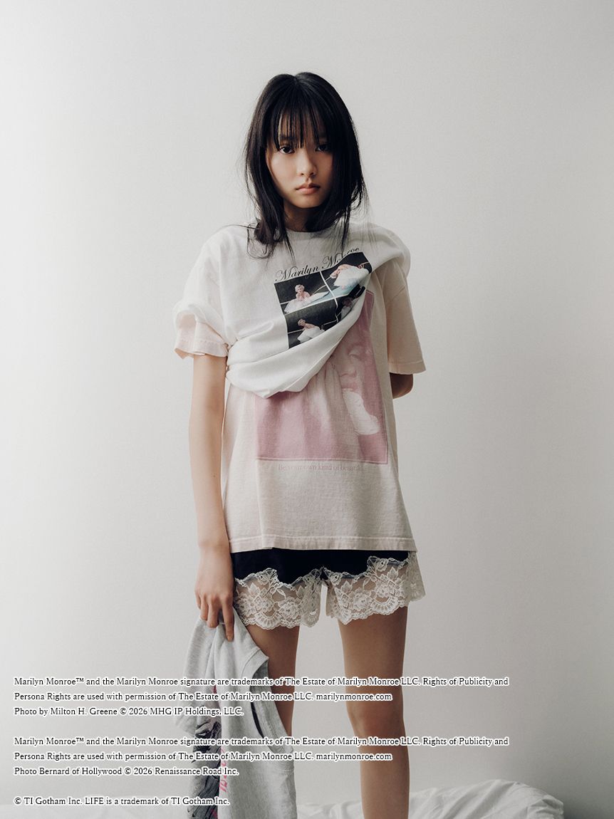 LILY BROWN「【LILY BROWN&times;GOOD ROCK SPEED&times;Marilyn Monroe】ヴィンテージフォトTシャツ」|Tシャツ・カットソー|
