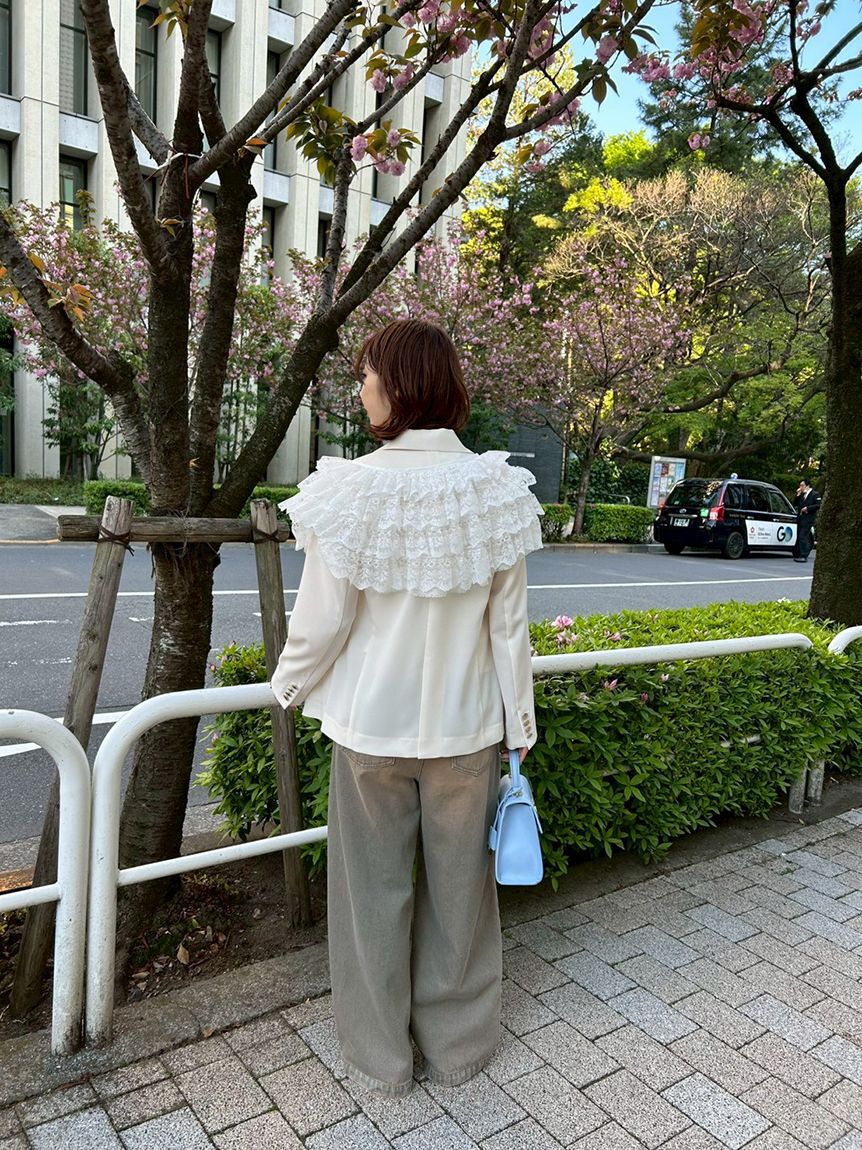 LILY BROWN「レースアタッチドカラー」|その他|