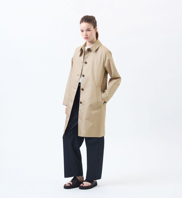 MACKINTOSH PHILOSOPHY「【WEB&一部店舗限定】インバーテッドステンカラーコート ダブルクロス製」|ステンカラーコート|