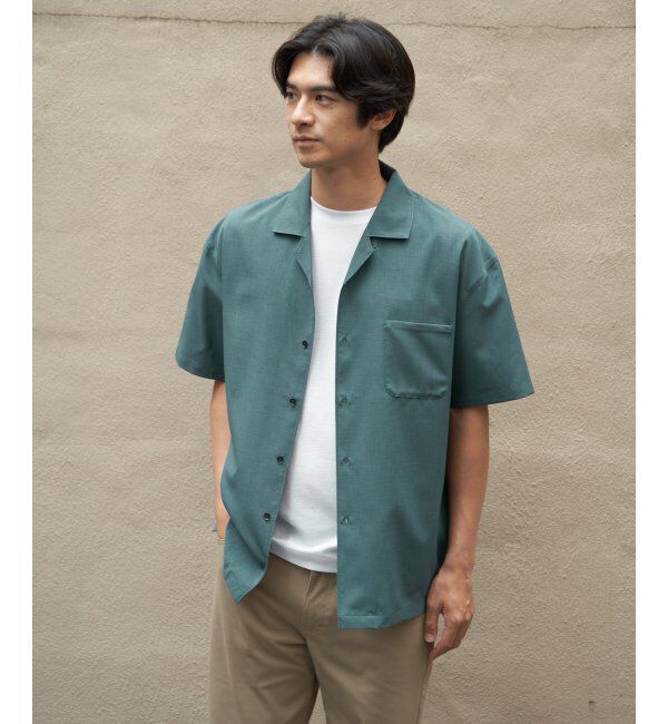 ikka「【MonoMax &times; 小泉孝太郎】Reflax(R)冷感UVオープンカラーシャツ「小泉孝太郎さん着用モデル」」|シャツ・ブラウス|