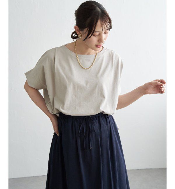 ikka「【お得だ値】冷感ショルダータックプルオーバー」|その他|ベージュ